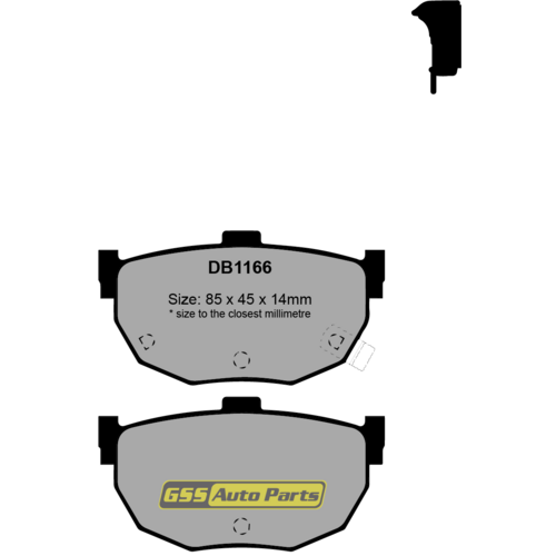 Rear Genuine Brake Disc Pads P30003N DB1166 thumbnail