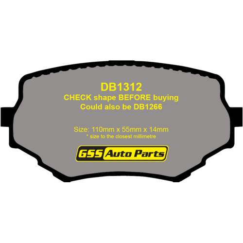Front Genuine Brake Disc Pads P79009N DB1312 thumbnail