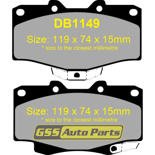 Front Genuine Brake Disc Pads P83009N DB1149 thumbnail