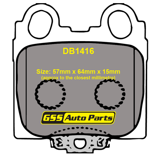 Rear Genuine Brake Disc Pads P83045N DB1416 thumbnail