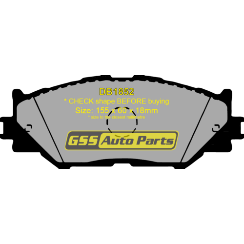 Front Genuine Brake Disc Pads P83074N DB1852 thumbnail