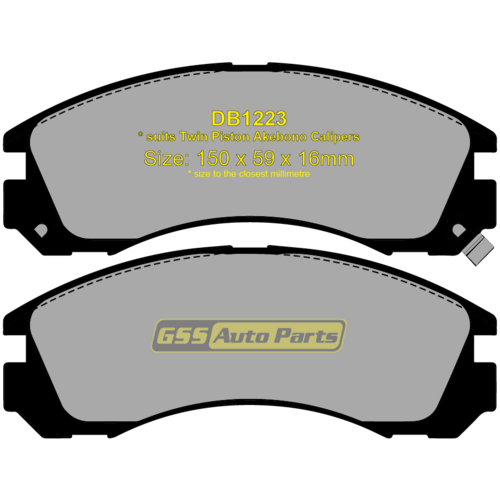 Front Genuine Brake Disc Pads P83096N DB1741 thumbnail