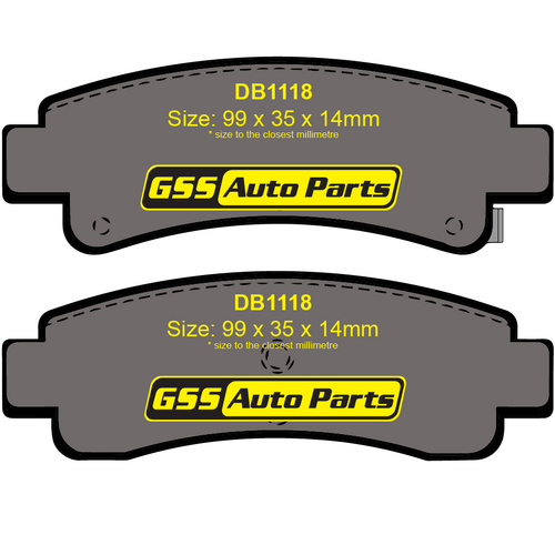 Premier Rear Semi-Metallic Brake Pads PR1118 DB1118 thumbnail