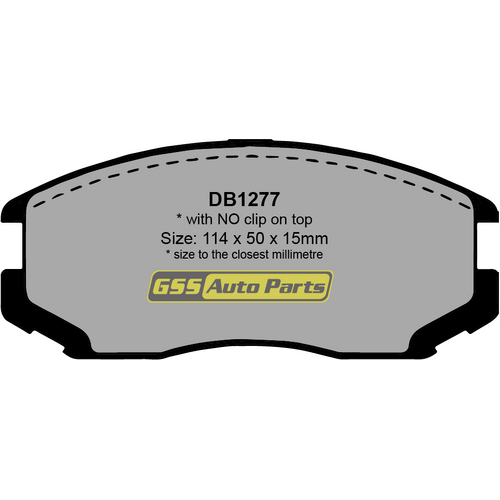 Premier Front Semi-Metallic Brake Pads PR1277 DB1277 thumbnail