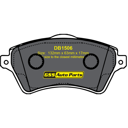 Premier Front Semi-Metallic Brake Pads PR1506 DB thumbnail