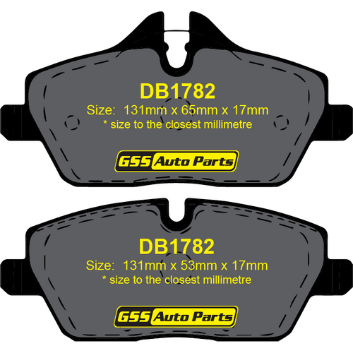 Premier Front Semi-Metallic Brake Pads PR1782 DB1782 thumbnail