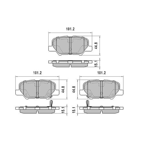 Premier Rear Semi-Metallic Brake Pads PR2294 DB2294 thumbnail