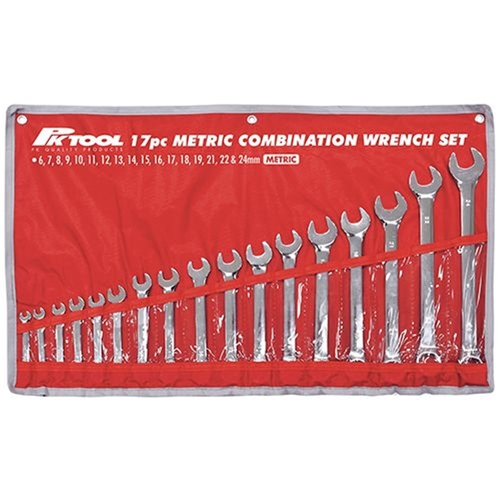 PKTool 17 Piece Combination Metric Spanner Set PT10185 thumbnail