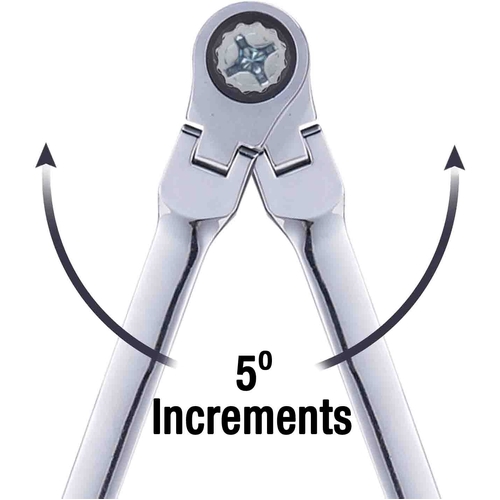 PKTool 12-Piece Flexible Head Ratcheting Combination Spanner Set PT10189 thumbnail