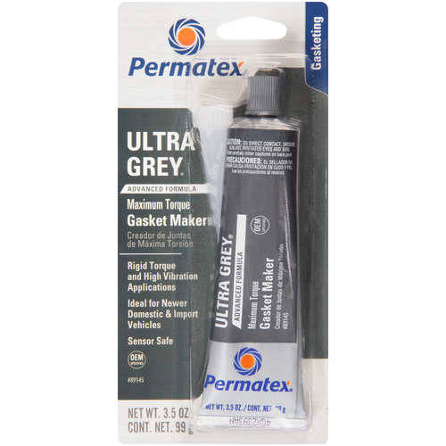 Permatex Ultra Grey High Torque RTV Silicone Gasket Maker 99G PX89145 thumbnail