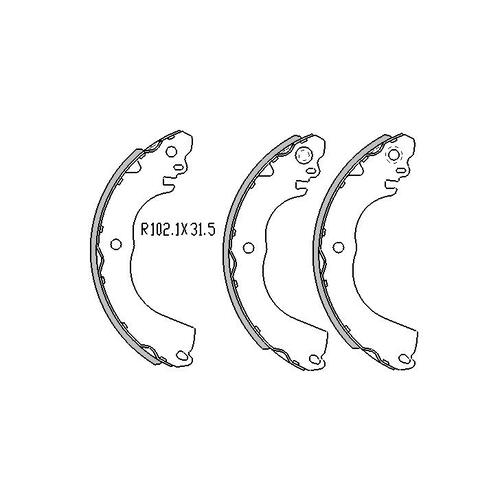 RDA Rear Brake Shoes & Wheel Cylinders R2004-TWC-N07 thumbnail