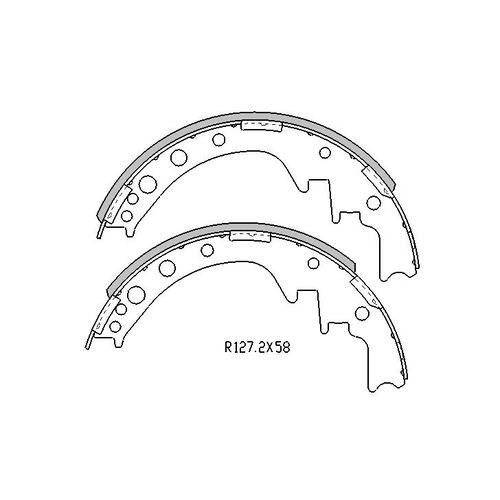RDA Rear Brake Drums & Brake Shoes RDA1732-R1371 RDA1732 thumbnail