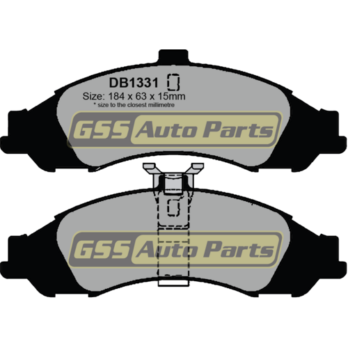 RDA Front Brake Disc Rotors (pair) & Heavy Duty Brake Pads RDA40-RDX1331 RDA40 thumbnail