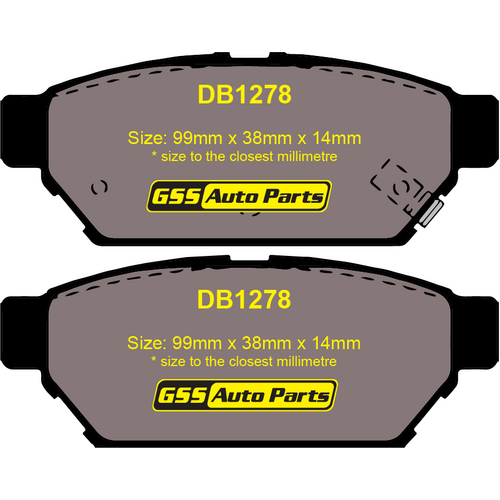 RDA Rear Brake Disc Rotors (pair) & Heavy Duty Brake Pads RDA410-RDX1278 RDA410 thumbnail
