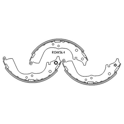 RDA Rear Brake Drums, Brake Shoes & Wheel Cylinders RDA6598 R1714 JB9518 thumbnail