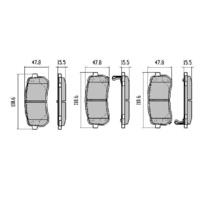 Rear Rda Brake Disc Rotors (pair) & Heavy Duty Brake Pads RDA7460-RDX2025 RDA7460 thumbnail