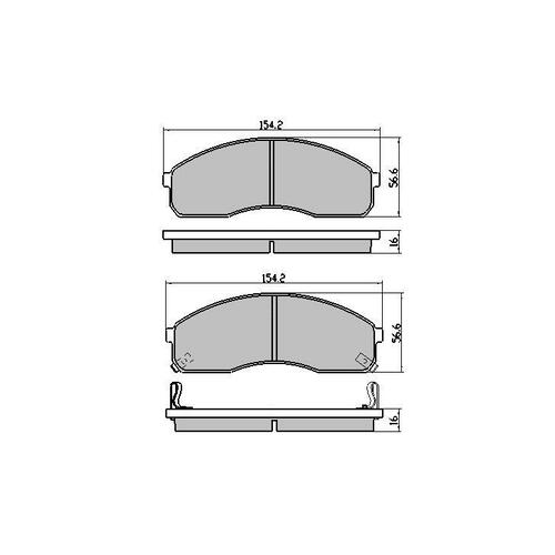 RDA Front Brake Disc Rotors (pair) & Brake Pads RDA7570-RDB1925 thumbnail