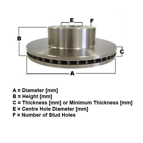 RDA Rear Dimpled Slotted Brake Disc Rotors (Pair) RDA7935D thumbnail