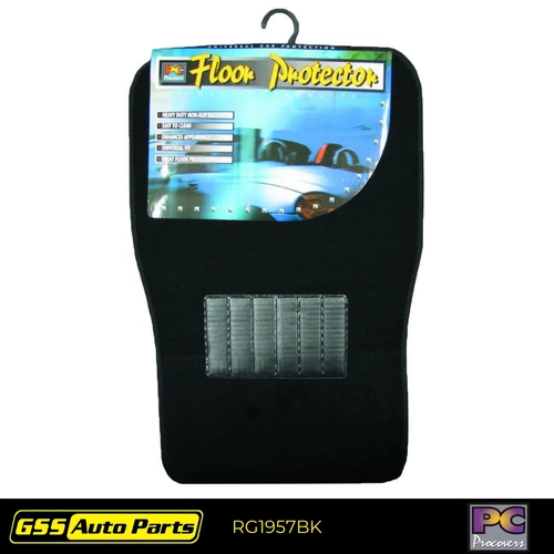 PC Procovers Carpet Mat Set 4pc Black RG1957BK thumbnail