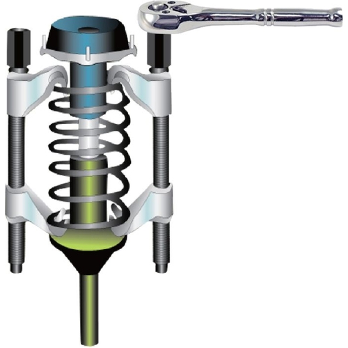 PK Tool High Twin Claw Spring Compressors 200mm Jaw Opening RG5007 thumbnail