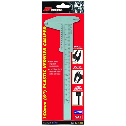 PK Tool 150mm (6") Plastic Vernier Caliper RG5086 thumbnail