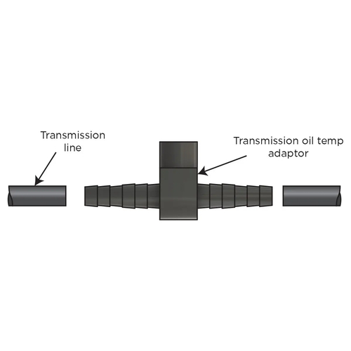 SAAS Trans Cooler Line 5/16-3/8 Rubber T-Fitting Sender Adaptor SGA1009 thumbnail
