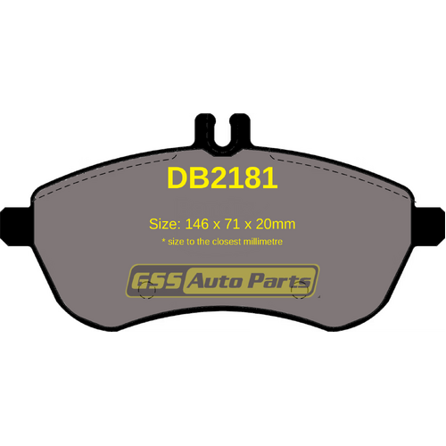Hi-Q Front Brake Pads SDB2181 DB2181 thumbnail