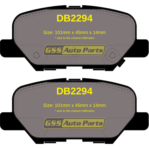 Hi-Q Rear Brake Pads DB2294 SDB2294 thumbnail