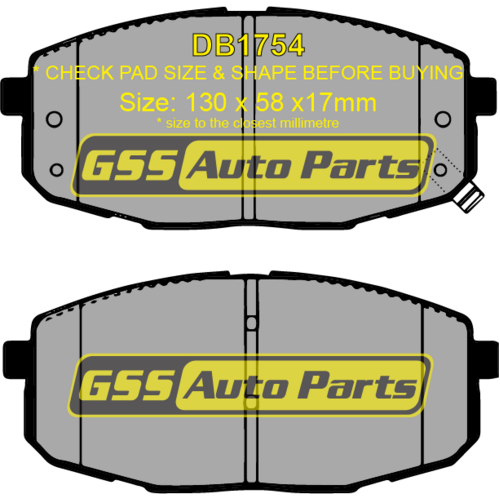 Front T/p Brake Disc Rotors & Budget Brake Pads TD2478-DB1754 RDA8195 thumbnail