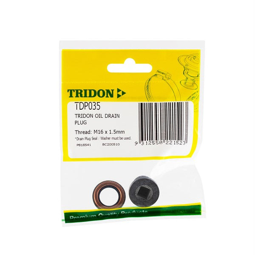 Tridon Sump Plug & Washer M16 x 1.5mm TDP035 thumbnail