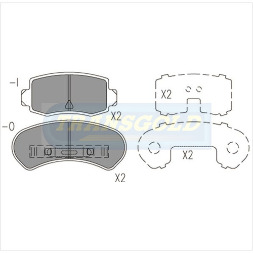 Rear Brake Disc Pads TG1078N DB1078 thumbnail