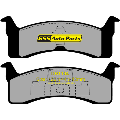 Rear Brake Disc Pads TG1104N DB1104 thumbnail