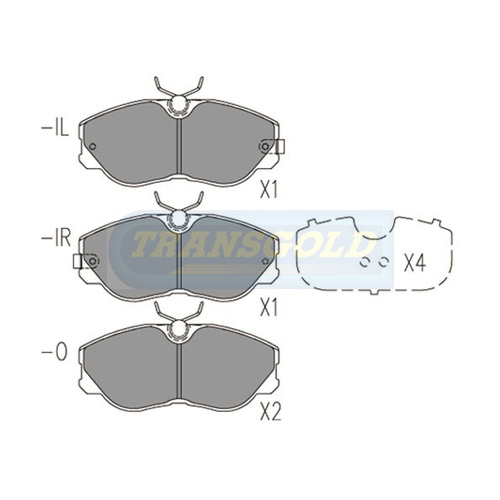 Brake Disc Pads TG1152N DB1152 thumbnail