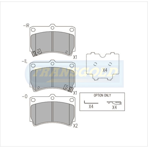 Front Brake Disc Pads TG1158N DB1158 thumbnail