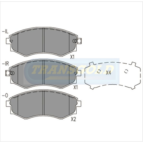 Front Brake Disc Pads TG1167N DB1167 thumbnail