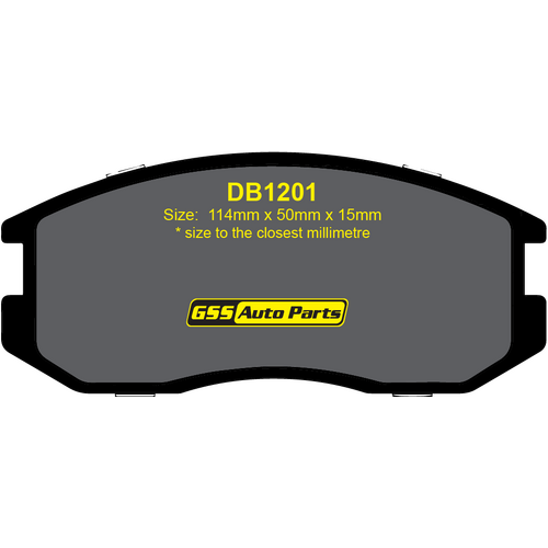 Front Brake Disc Pads TG1201N DB1201 thumbnail