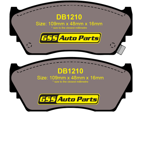 Front Brake Disc Pads TG1210N DB1210 thumbnail