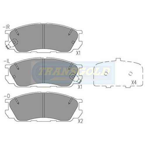 Front Brake Disc Pads TG1221N DB1221 thumbnail
