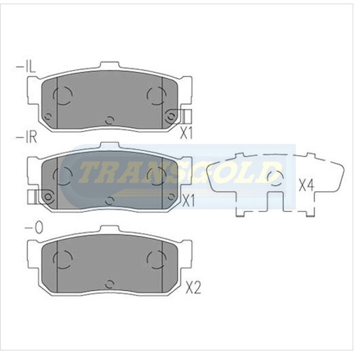 Rear Brake Disc Pads TG1247N DB1247 thumbnail