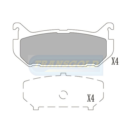 Rear Brake Disc Pads TG1254N DB1254 thumbnail
