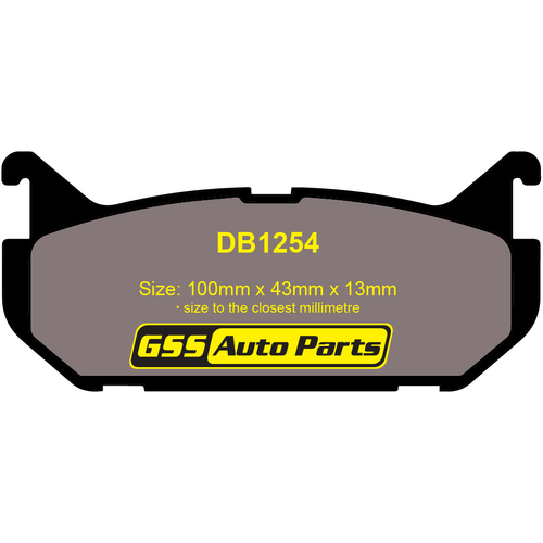 Rear Brake Disc Pads TG1254N DB1254 thumbnail