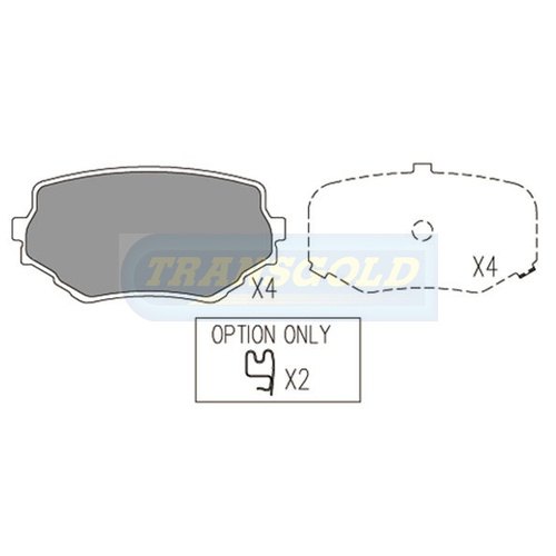 Front Brake Disc Pads TG1312N DB1312 thumbnail