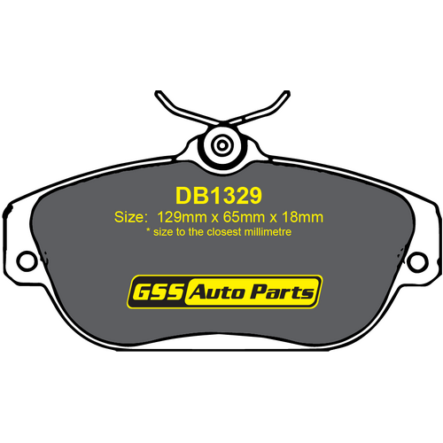 Front Brake Disc Pads TG1329N DB1329 thumbnail