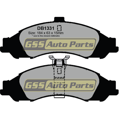 Front Brake Disc Pads TG1331N DB1331 thumbnail