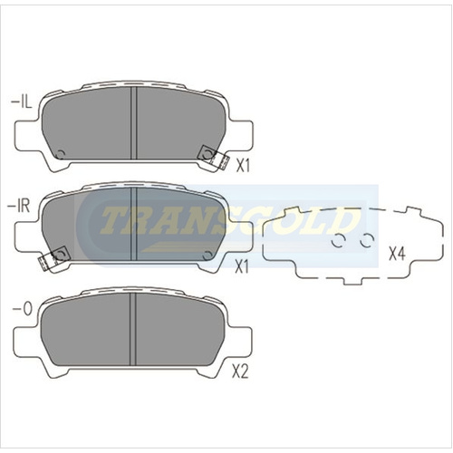 Rear Brake Disc Pads TG1379N DB1379 thumbnail