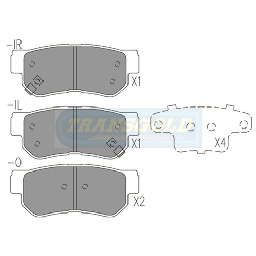 Rear Brake Disc Pads TG1451N DB1451 thumbnail
