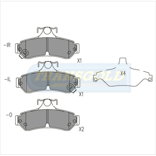 Rear Brake Disc Pads TG1475N DB1475 thumbnail