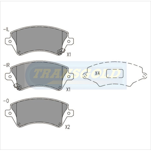 Front Brake Disc Pads TG1714N DB1714 thumbnail