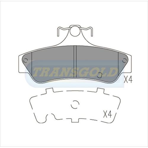 Rear Brake Disc Pads TG1779N DB1779 thumbnail