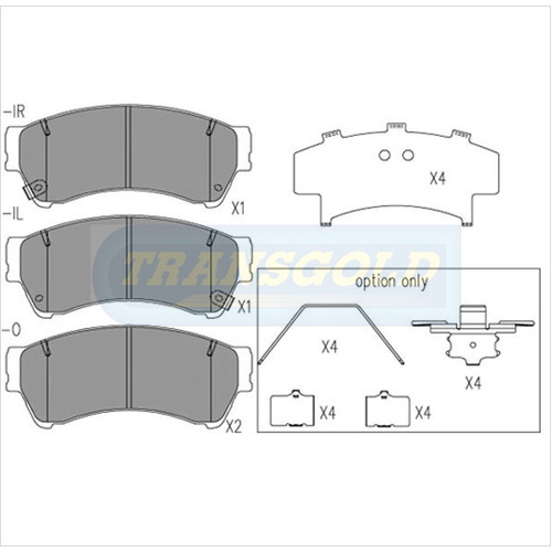 Front Brake Disc Pads TG1942N DB1942 thumbnail